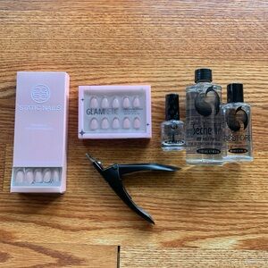 BNIB Glamnetic & Static Nails Press-On Nail Sets With Seche Product Bundle